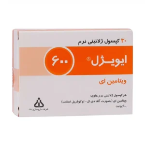 کپسول ژلاتینی نرم ویتامین E 600 واحد ایویژل دانا فارما 30 عدد