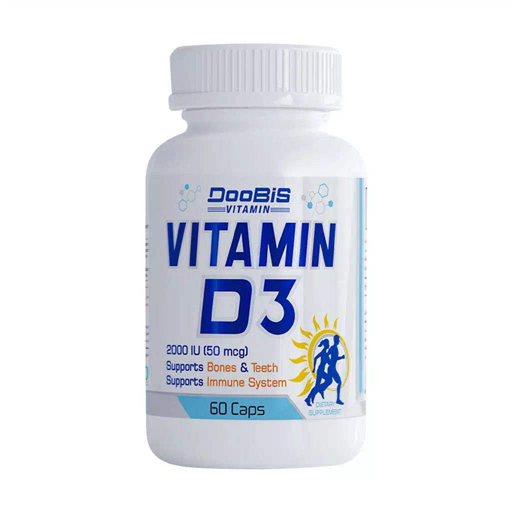 DooBis-Vitamin-D۳-۲۰۰۰-IU-۶۰-Caps.jpg.webp کپسول ویتامین D3 2000 واحد دوبیس 60 عدد