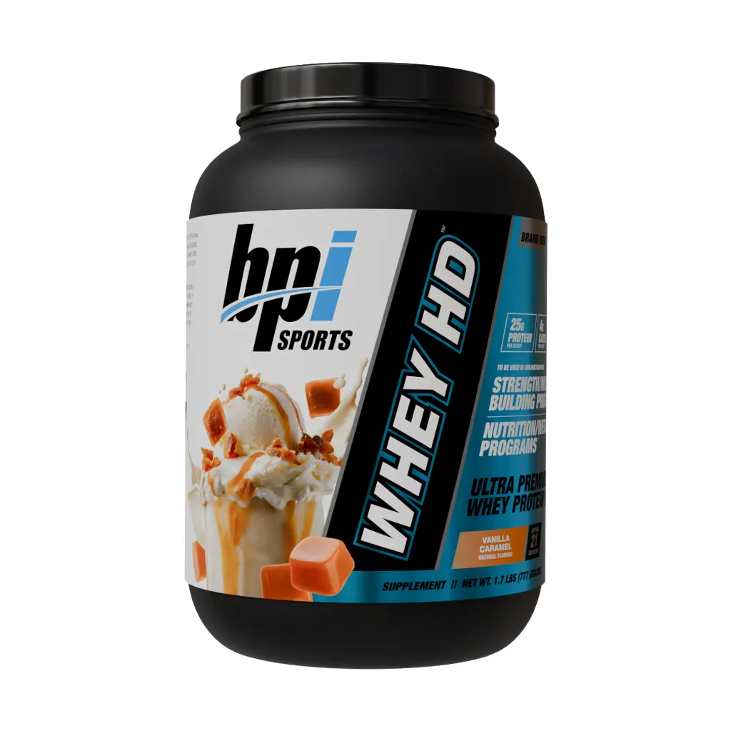 BPI Whey HD Powder 777g vanilla caramel قیمت پودر پروتئین وی اچ دی بی پی آی اسپورت