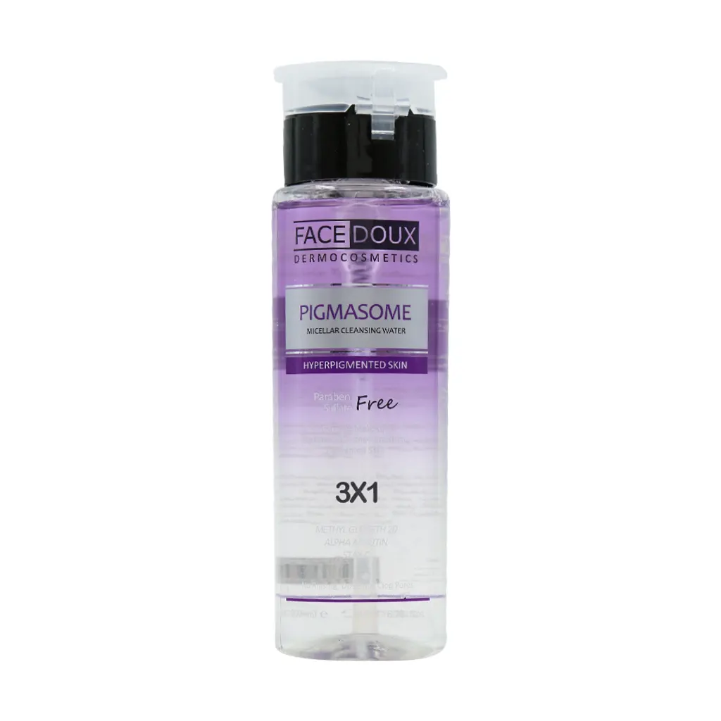 Facedoux Pigmasome Micellar Cleansing Water قیمت محلول پاک کننده آرایش پیگمازوم فیس دوکس