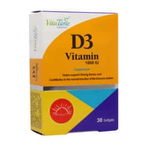 کپسول نرم ژلاتینی ویتامین D3 1000 واحد ویتا تایم