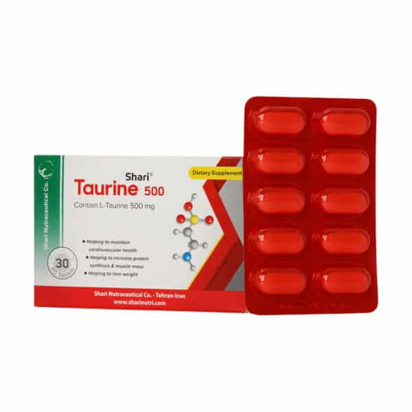 قرص تائورین 500 میلی گرم شاری