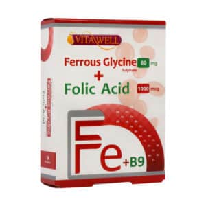 کپسول فروس گلایسین سولفات و فولیک اسید ویتاول