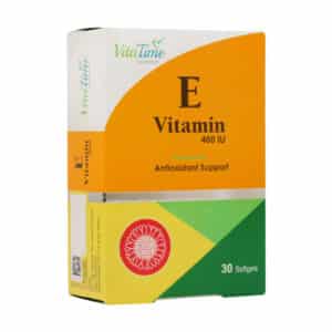 کپسول نرم ژلاتینی ویتامین E 400 واحد ویتا تایم