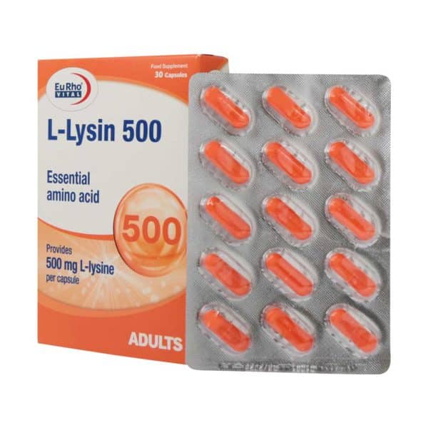 کپسول ال لیزین 500 میلی گرم یوروویتال