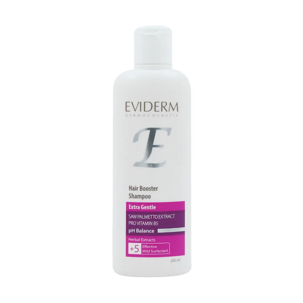 Eviderm Hair Booster Gentle Shampoo 200 Ml قیمت شامپو فاقد سولفات تقویت کننده مو اویدرم