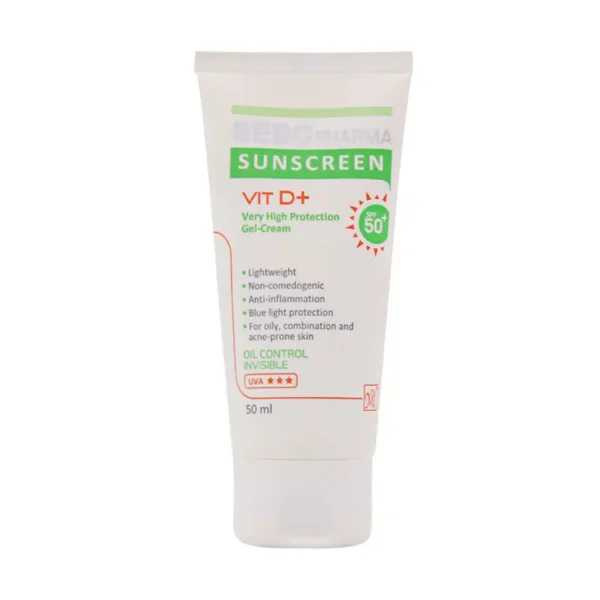 ژل کرم ضد آفتاب SPF50 کنترل کننده چربی سبو فارما مای فارما 50 میلی لیتر - 1