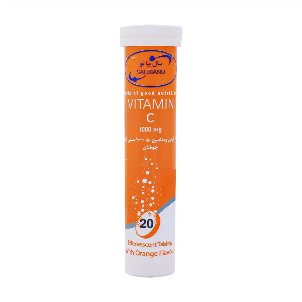 Salbiano-Vitamin-C-1000-Mg-20-Effervescent-Tabs.jpg.webp قرص جوشان ویتامین C 1000 میلی گرم سال بیا نو 20 عدد