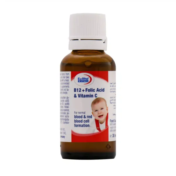 قطره B12 فولیک اسید و ویتامین C یوروویتال 30 میلی لیتر - 1