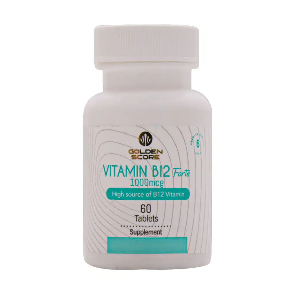 Golden-Score-Vitamin-B12-1000-Mcg-60-Tabs.jpg.webp قرص ویتامین B12 فورته 1000 میکروگرم گلدن اسکور 60 عدد