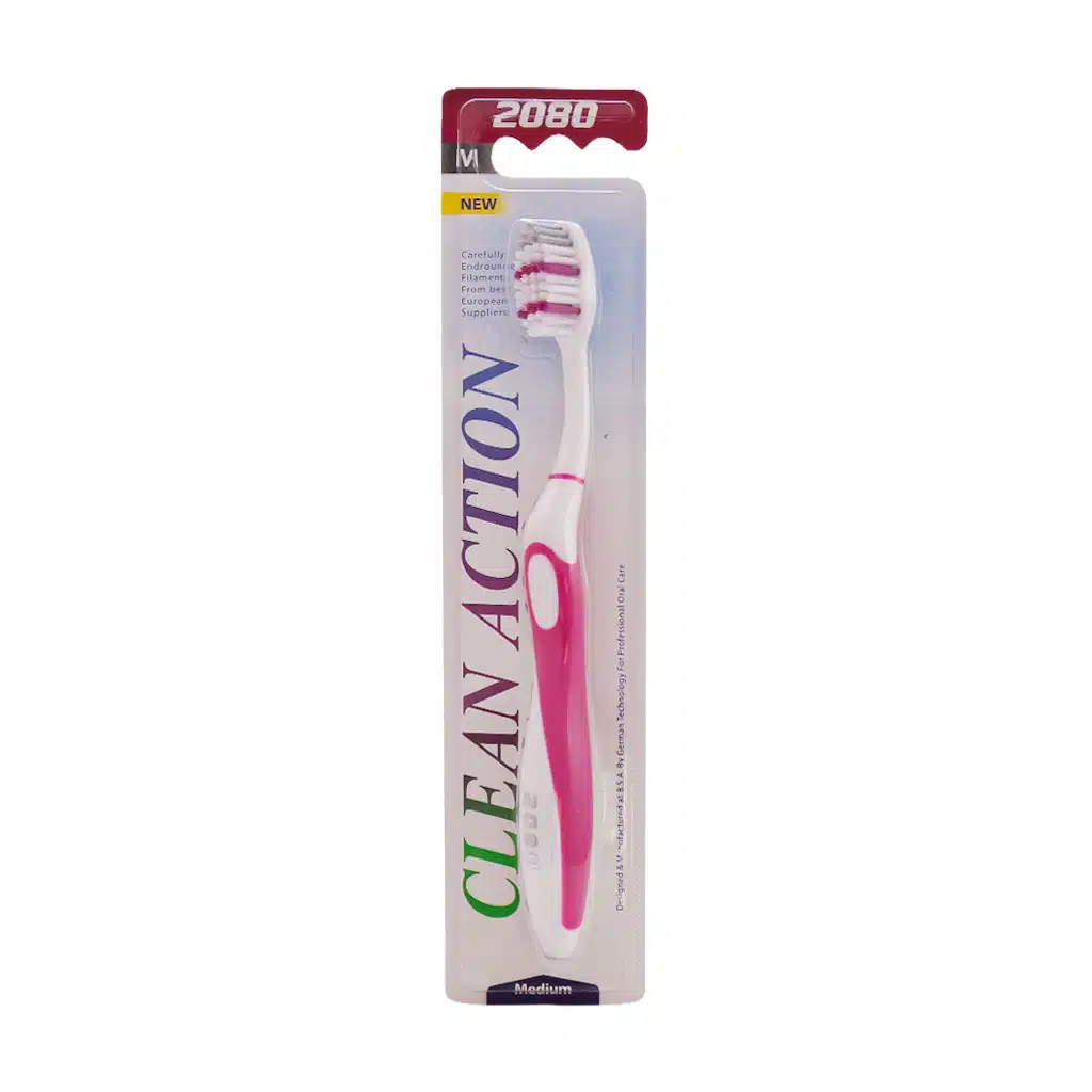 2080-Medium-Clean-Action-Toothbrush-pink.jpg.webp مسواک 2080 مدل Clean Action با برس متوسط