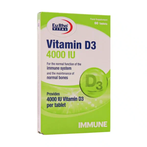 قرص ویتامین D3 4000 واحد یوروویتال 60 عدد - 1