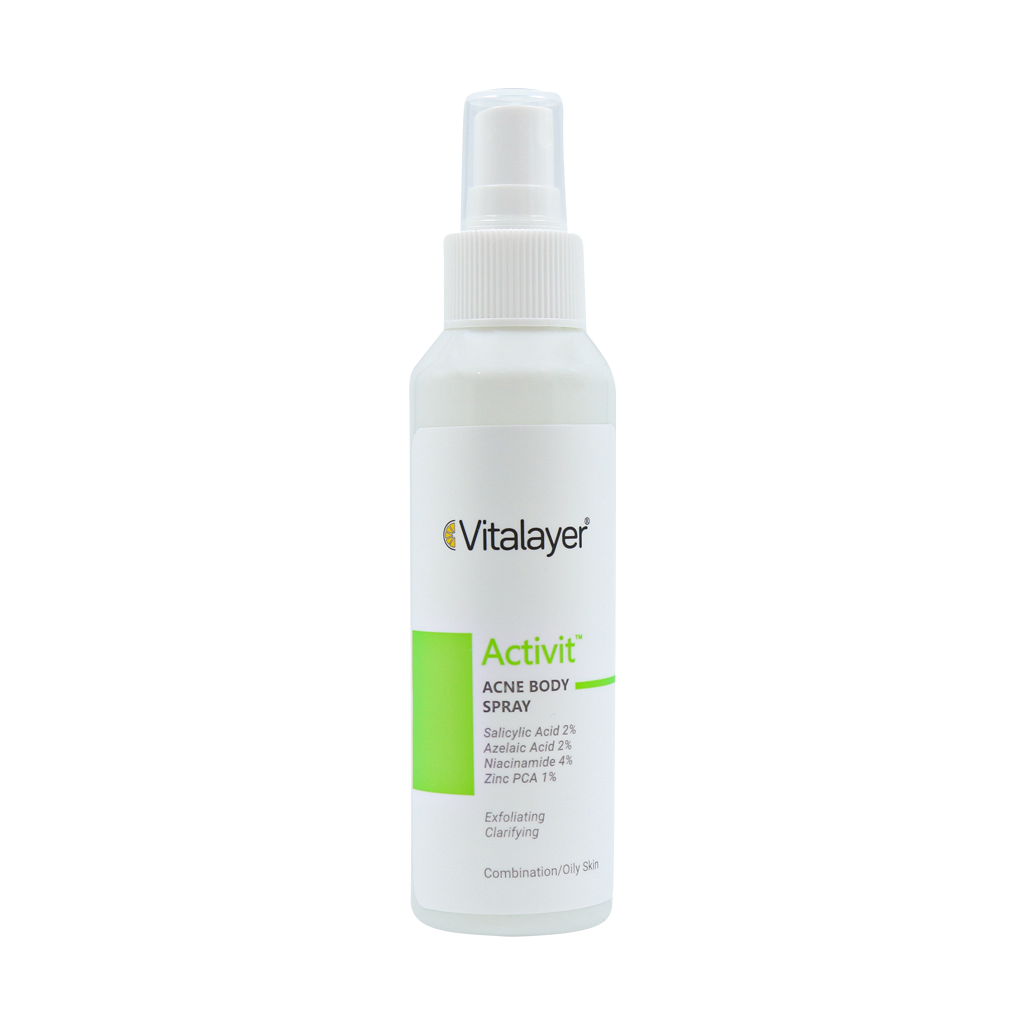 Vitalayer Activit AcneBody Spray 120 ml قیمت اسپری ضد جوش و لایه بردار اکتی ویت ویتالیر