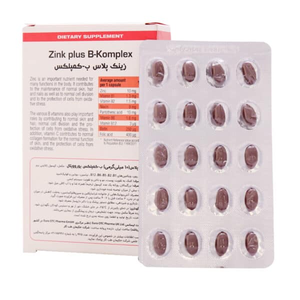 کپسول زینک پلاس ب کمپلکس یوروویتال 40 عدد - 2