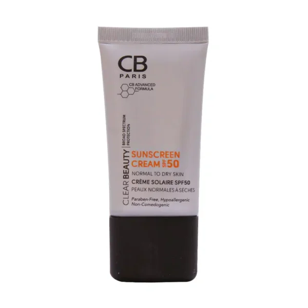 کرم ضد آفتاب SPF50 پوست نرمال تا خشک سی بی پاریس 40 میلی لیتر - 1