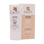 کرم ضد آفتاب و مرطوب کننده SPF50 پوست چرب و مختلط لوسل