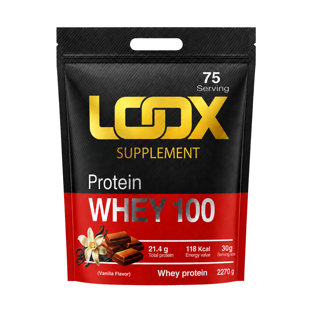 Loox Whey Protein Powder قیمت پودر وی پروتئین 100 درصد لوکس
