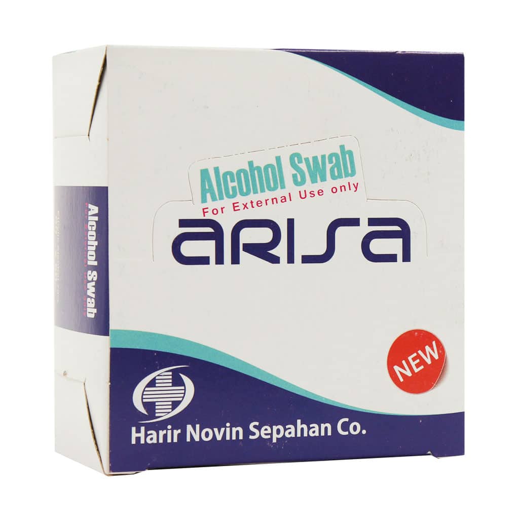 Arisa-Alcohol-Swab-100-Pcs قیمت پد الکلی طبی آریسا