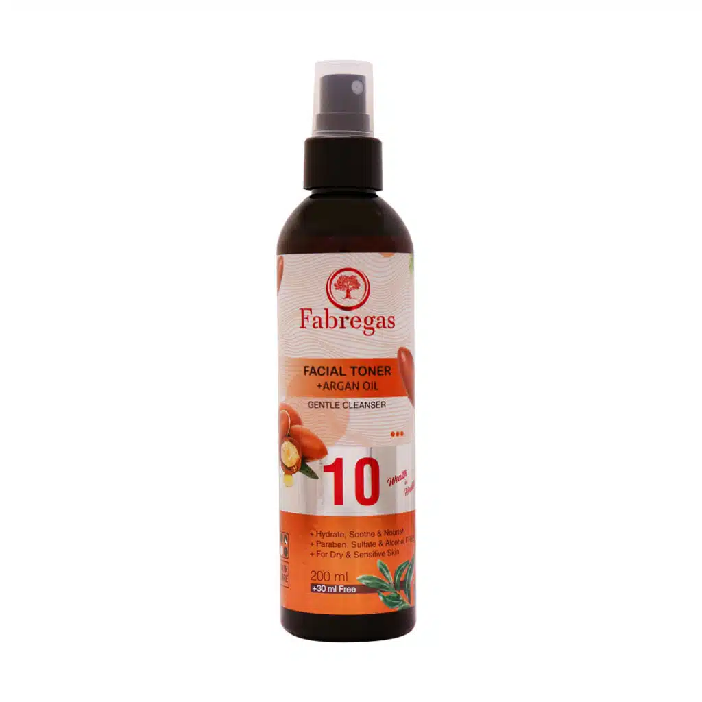 Fabregas-Facial-Toner-Argan-Oil-For-Dry-Skin-200-ml.jpg.webp تونر پاک کننده روغن آرگان فابریگاس مناسب پوست خشک و حساس 200 میلی لیتر