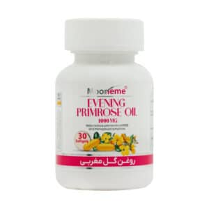قیمت سافت ژل روغن گل مغربی 1000 میلی گرم مونم اکسیر آفرین آریا