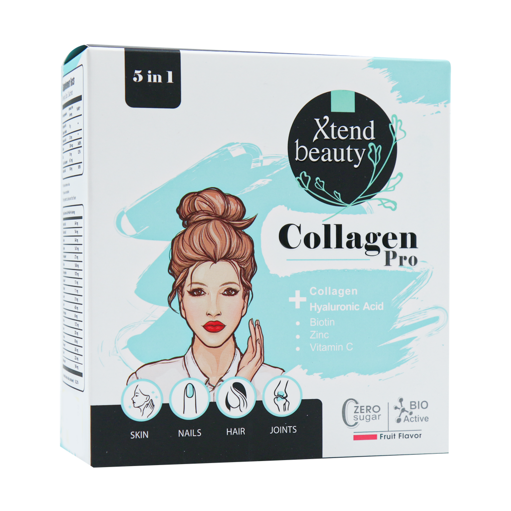 Xtend Beauty Collagen Pro 20 Sachets قیمت ساشه کلاژن پرو 5 در 1 اکستند بیوتی