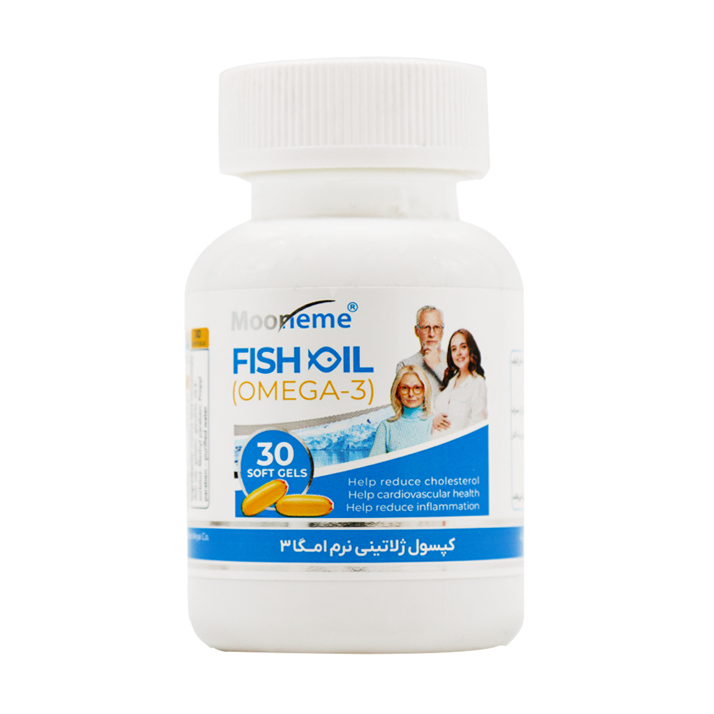 Exir Afarin Aria Mooneme Omega3 Caps 30 قیمت کپسول امگا 3 مونم اکسیر آفرین آریا