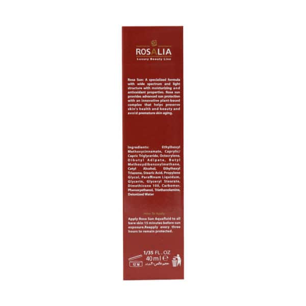 فلوئید ضد آفتاب بی رنگ SPF50 رزاسان رزالیا