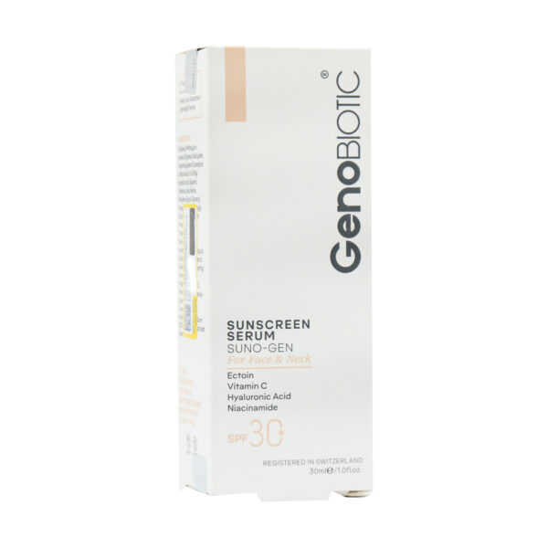 سرم ضد آفتاب صورت و گردن SPF30 ژنوبایوتیک