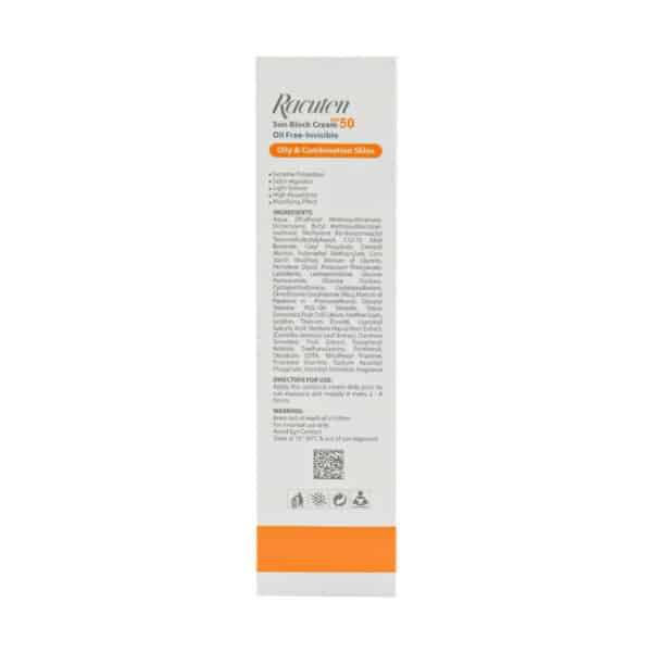 کرم ضد آفتاب SPF50 پوست چرب و مختلط راکوتن
