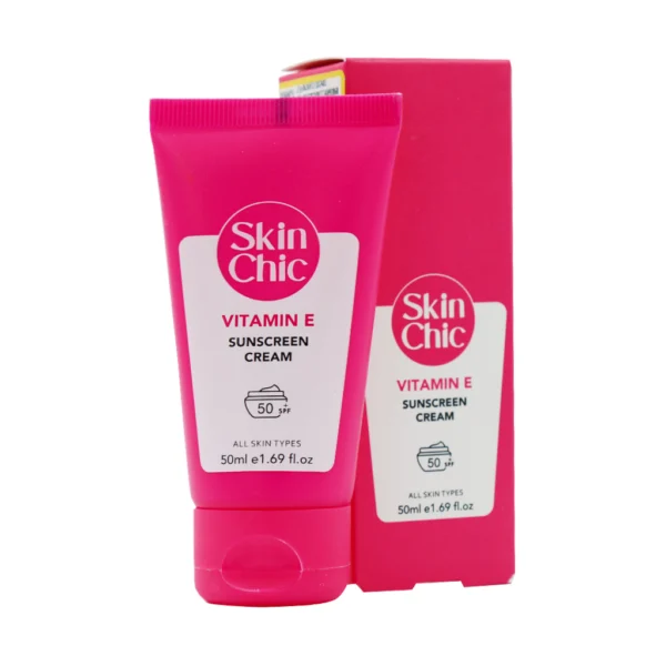 کرم ضد آفتاب ویتامین ای SPF50 اسکین شیک
