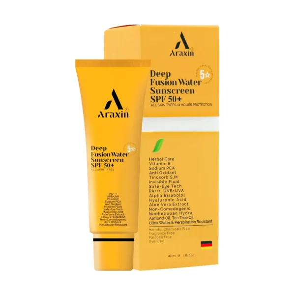 کرم ضد آفتاب فیوژن واتر SPF50 آراکسین