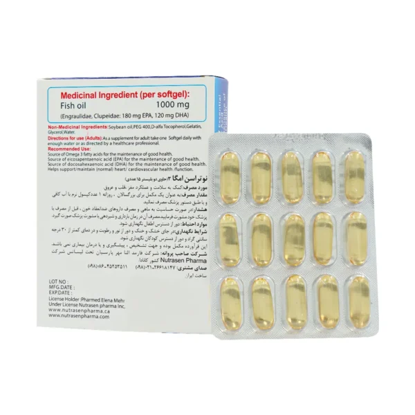کپسول امگا 3 1000 میلی گرم نوتراسن