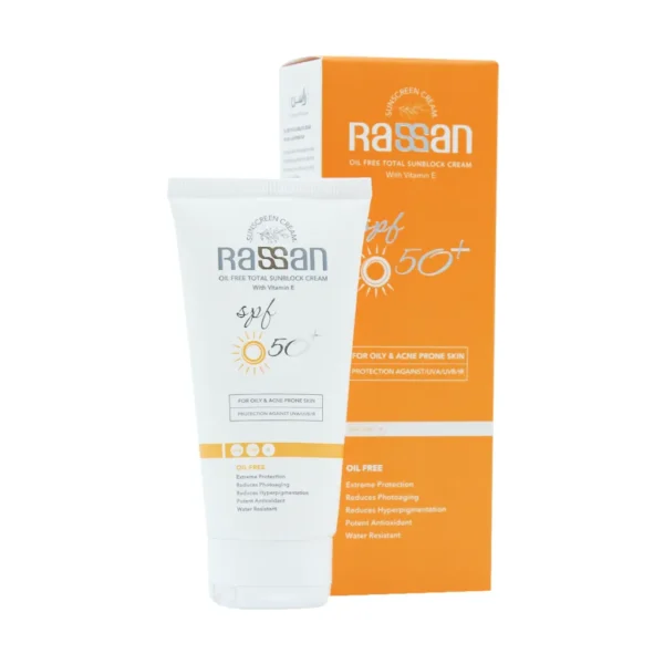 کرم ضد آفتاب فاقد چربی SPF50 پوست چرب راسن