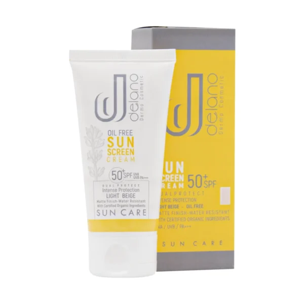 کرم ضد آفتاب SPF50 مناسب پوست چرب دلانو
