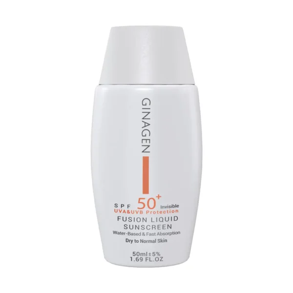 قیمت ضد آفتاب بی رنگ پوست خشک SPF50 ژیناژن