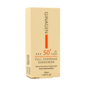 قیمت کرم ضد آفتاب رنگی پوست خشک SPF50 ژیناژن