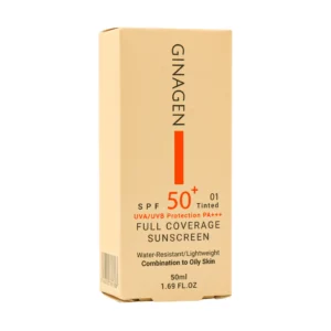 قیمت کرم ضد آفتاب رنگی پوست چرب SPF50 ژیناژن