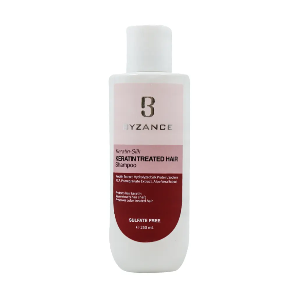 Byzance Keratin Treated Hair Shampoo 250 ml قیمت شامپو موی کراتین و رنگ شده بیزانس