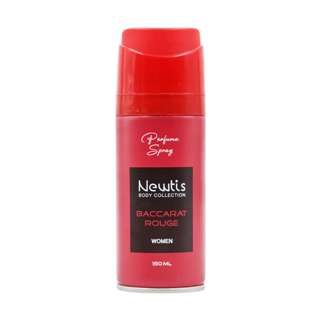 Newtis Baccarat Rouge Body Spray For Women 150 ml قیمت اسپری بدن زنانه نیوتیس مدل باکارات رژ