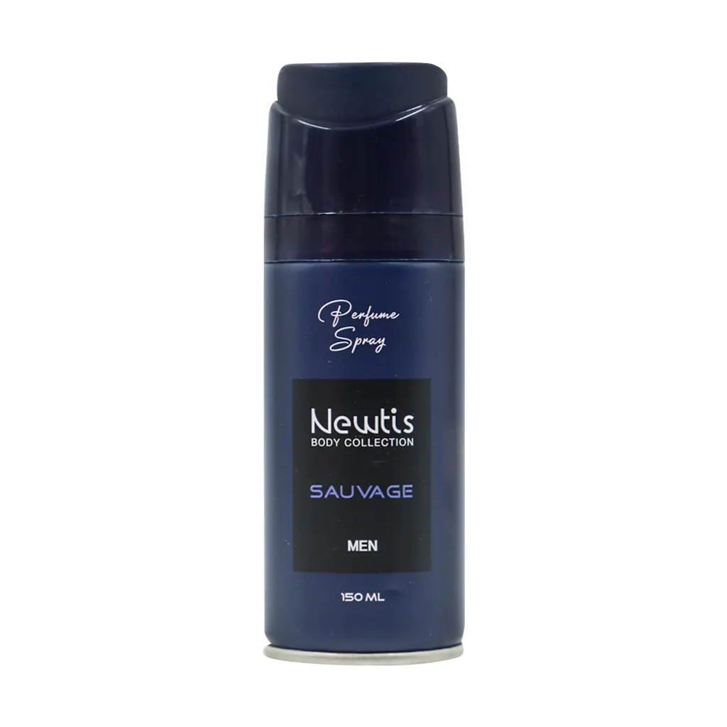 Newtis Sauvage Body Spray For Men 150 قیمت اسپری بدن مردانه نیوتیس مدل Sauvage