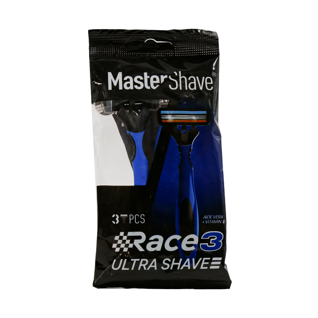 Master Shave Race 3 Blades 3 Pcs قیمت خودتراش مردانه 3 لبه مستر شیو مدل Race 3