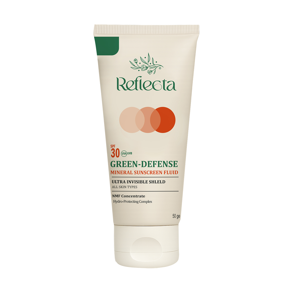 Reflecta SPF30 Mineral Sunscreen Fluid 50 g قیمت فلوئید ضد آفتاب مینرال SPF30 رفلکتا
