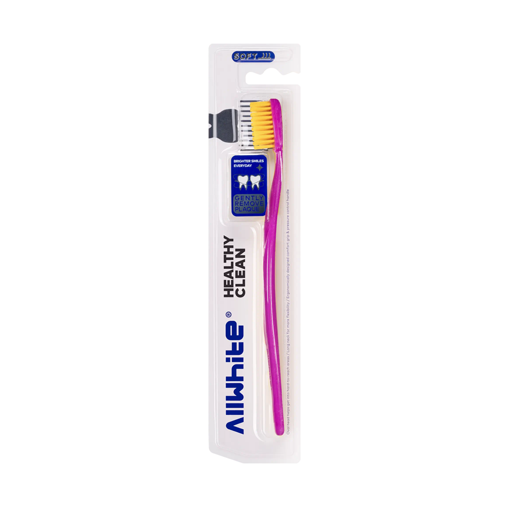 Allwhite Soft Healthy Clean Toothbrush pink قیمت مسواک آل وایت مدل Healthy Clean با برس نرم