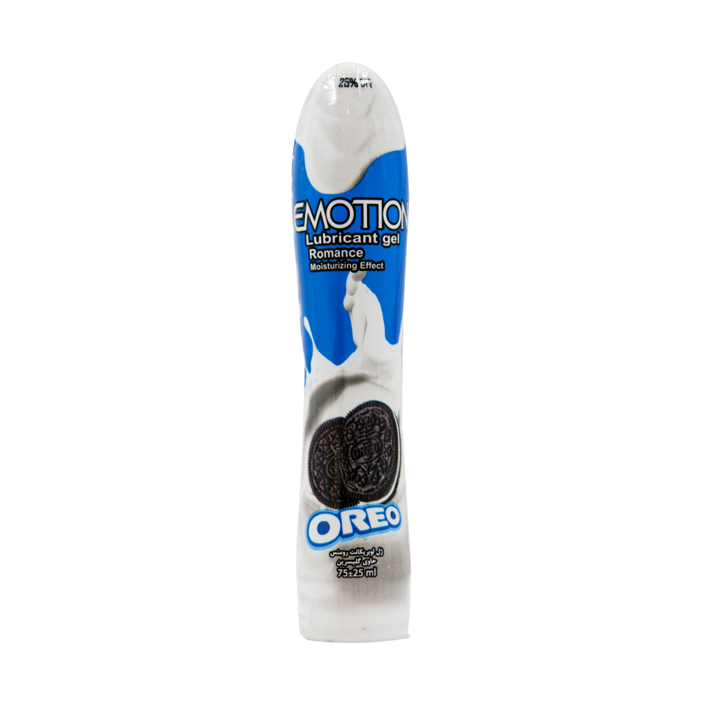 Emotion Oreo Lubricant Gel 75 ml قیمت ژل لوبریکانت رومنس ایموشن با رایحه بیسکویت اورئو