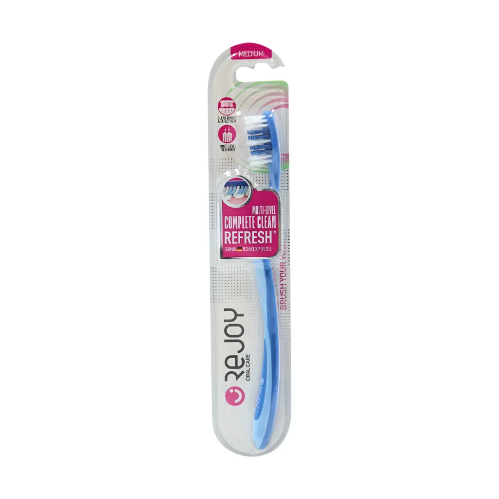 Rejoy Medium Refresh Toothbrush blue قیمت مسواک ریجوی مدل رفرش با برس متوسط