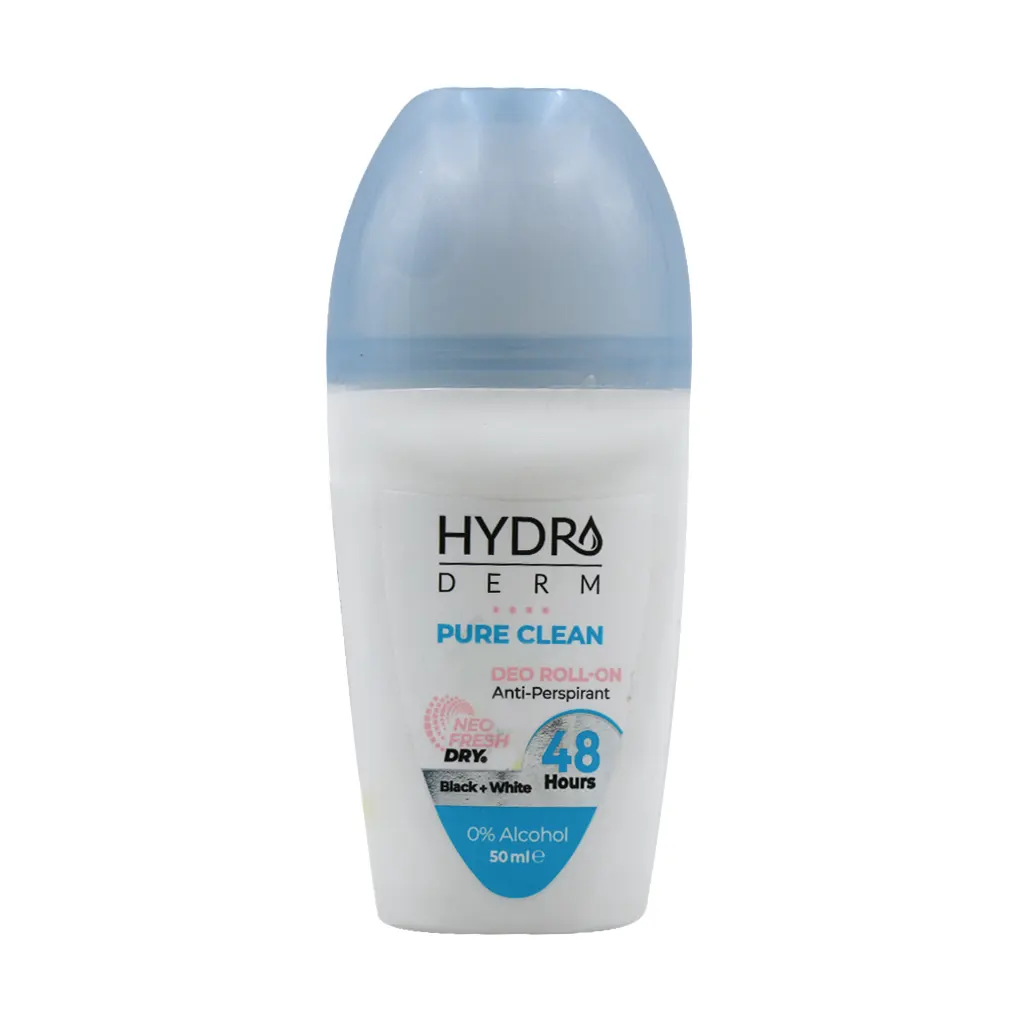 Hydroderm Pure Clean Deo Roll On 50 ml قیمت رول ضد تعریق بانوان پیور کلین هیدرودرم
