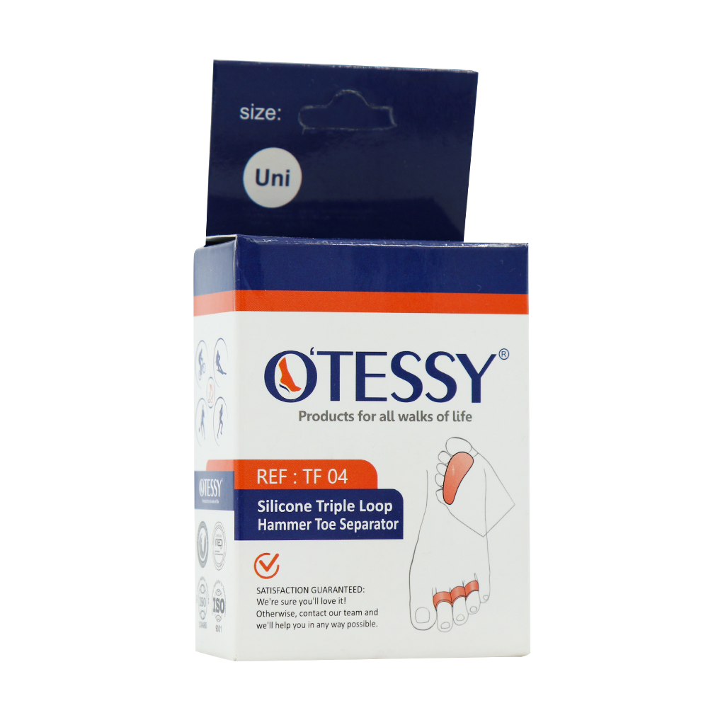 Otessy TF04 Silicone Triple Loop Hammer Toe Separator قیمت پد فاصله دهنده سه انگشتی TF04 اوتسی