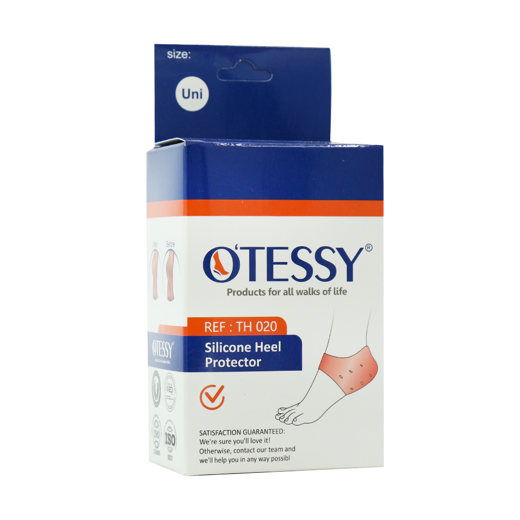 Otessy TH020 Silicone Heel Protector قیمت محافظ پاشنه پا سیلیکونی با بند فیکساتور اوتسی مدل TH020