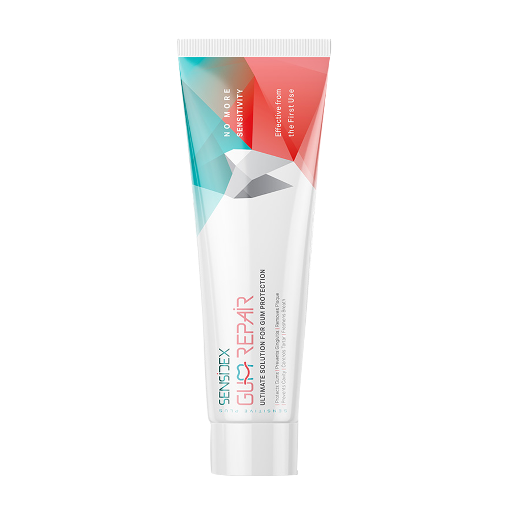 Sensidex Gum Repair Toothpaste For Sensitive Teeth 100 g قیمت خمیر دندان حاوی ویتامین دندان های حساس سنسیدکس