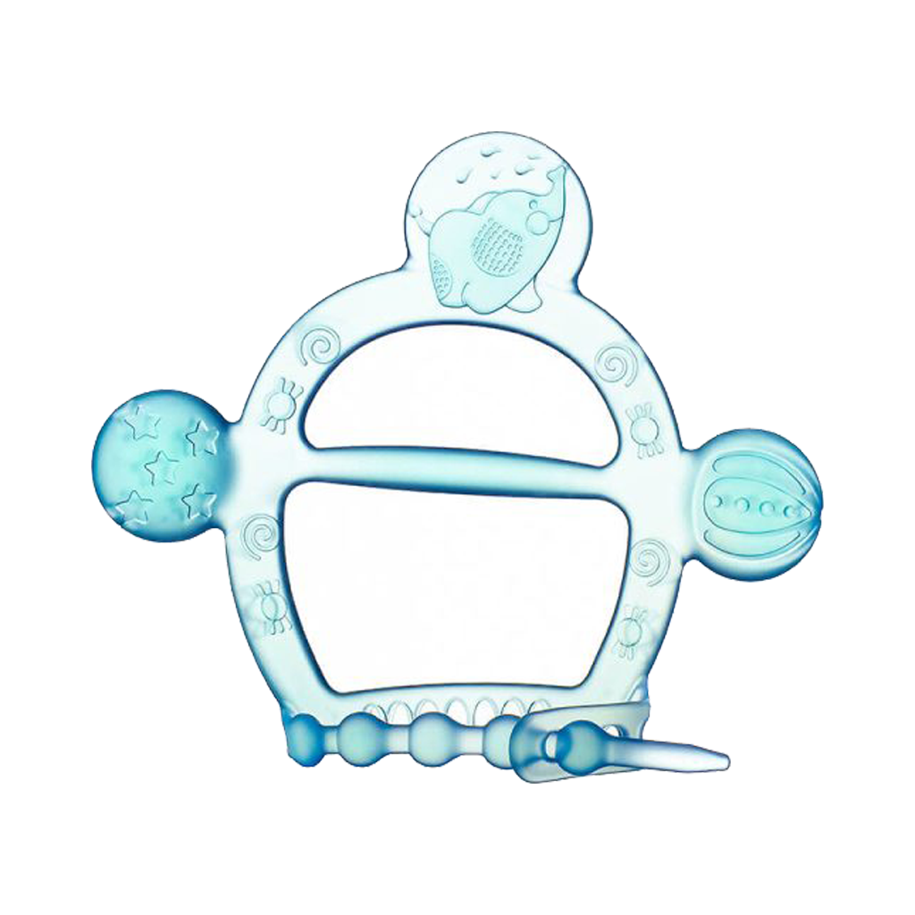 Umomy Silicone Teether Wristband Blue قیمت دندانگیر سیلیکونی یومامی مدل مچ بند